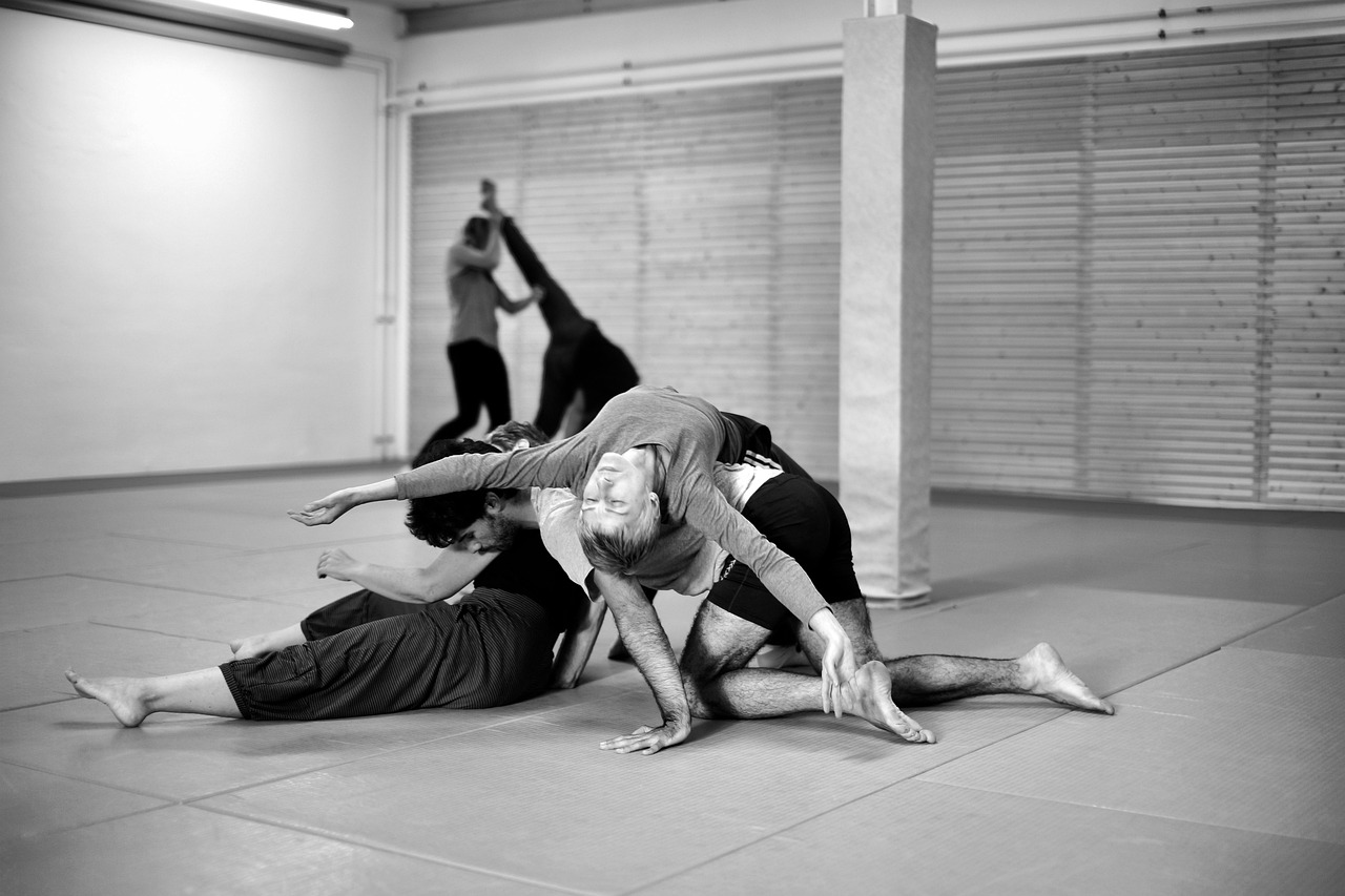 Contemporary dance floor practice