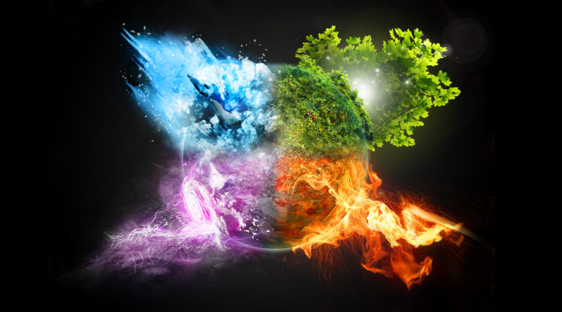 Colorful abstract energy explosion